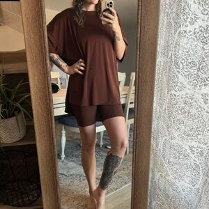 Chocolate brown 2 piece set